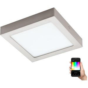 Eglo 96679 - Dimbare LED RGBW Plafond Lamp FUEVA-C LED/15,6W/230V Bluetooth