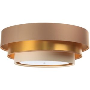 Plafondlamp TRINITI 2xE27/60W/230V bruin/goud/beige