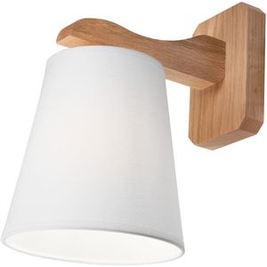 Wandlamp ANDREA 1xE27/60W/230V eiken/wit