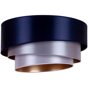 Duolla - Plafondlamp TRIO 1xE27/15W/230V diameter 45 cm blauw/zilver/koper