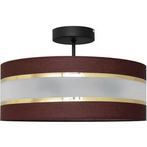 Hanglamp aan een paal HELEN 3xE27/60W/230V bruin/zwart/goud