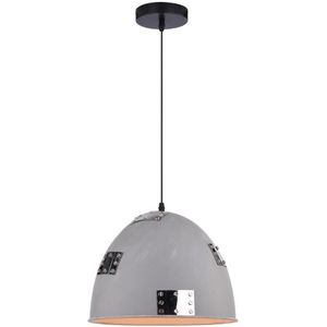 Grijze Hanglamp aan koord PATCH 1x E27 / 60W / 230V