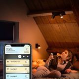 Philips Hue Runner opbouwspot - warm tot koelwit licht - 2-spots - wit - 1 dimmer switch