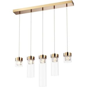 Zuma Line - Kristallen hanglamp aan koord GEM 5x G9 / 28W / 230V