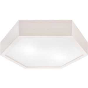 Plafond Lamp HEX 2xE27/60W/230V d. 43 cm dennen wit