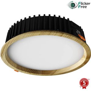 APLED-LED verlichting RONDO WOODLINE LED/18W/230V 3000K diameter 26 cm grenen massief hout