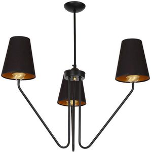 Hanglamp met vaste pendel VICTORIA 3xE27/60W/230V zwart