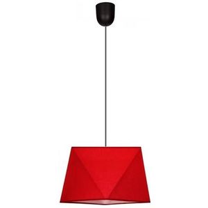 Hanglamp aan koord DIAMENT 1xE27/60W/230V rood