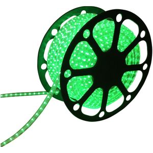 LED Lichtslang plat 50m kleur Groen 60 LEDs/m IP65 Plug & Play