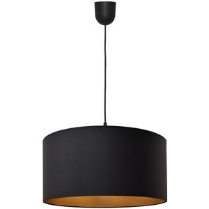 Hanglamp aan een koord ALBA 1xE27/60W/230V d. 40 cm zwart/goud