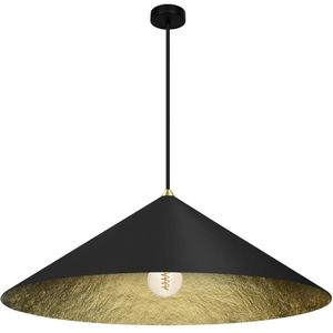 Hanglamp aan een koord FUJI 1xE27/60W/230V diameter 70 cm zwart/goud