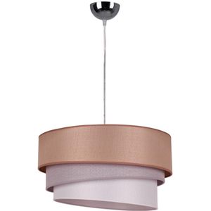 Duolla - Hanglamp aan een koord TRIO 1xE27/40W/230V bruin/grijs/zilver