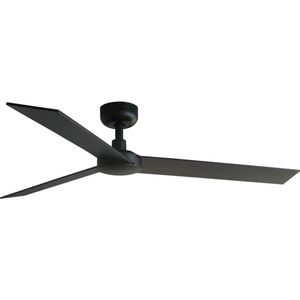 FARO 34298WT - Plafondventilator RUDDER L zwart/wengé diameter 132 cm WT + AB