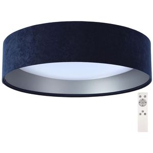 Dimbare LED Plafond Lamp SMART GALAXY LED/24W/230V blauw/zilver + AB