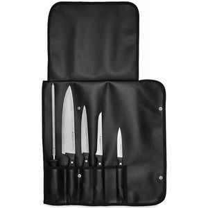 Wüsthof GOURMET 6-delige zwarte keukenmessen set
