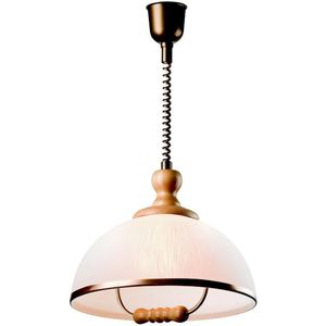Hanglamp met trekkoord RAMONA 1xE27/60W/230V beige/lichtbruin