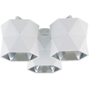 Hanglamp voor Oppervlak Montage SIRO 3xE27/15W/230V wit/zilver