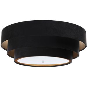 Plafondlamp TRINITI 2xE27/60W/230V zwart/goud