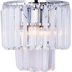 Brilagi - LED Kristallen wandlamp MOZART 2xE14/40W/230V glanzend chroom