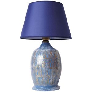 Tafellamp RAMZES 1xE27/40W/230V blauw