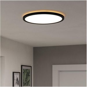 Eglo - Rovito - LED Plafondlamp - Zwart/Wit - Kunststof - Ø 39 cm