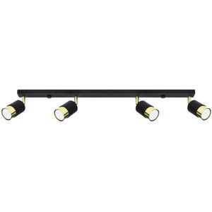 - LED Plafondspot zwart goud NERO - 4 x GU10 aansluiting