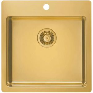 ALVEUS 1107052 - Gootsteen PURE 52,5x51,5 cm roestvrij/brons