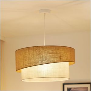 Brilagi - Hanglamp aan een koord SHINE 1xE27/15W/230V diameter 50 cm beige/crème