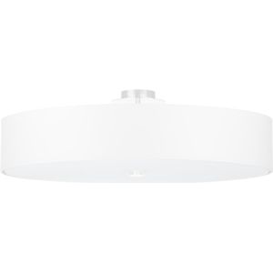 Sollux - Plafond Lamp SKALA 6x E27 / 60W / 230V d. 80 cm wit