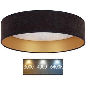 Brilagi - LED Plafondlamp VELVET STAR LED/24W/230V d. 40 cm  zwart/goud