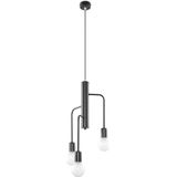 Hanglamp aan koord DUOMO 3M 3xE27/60W/230V zwart