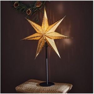 Markslöjd 705795 - Kerst Decoratie GLITTER 1xE14/25W/230V 65 cm zwart/goud