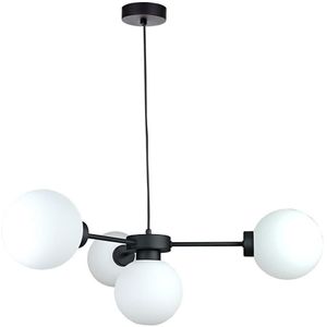 Hanglamp aan een koord KALIOPE 4xE14/50W/230V zwart/wit