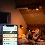 Philips Hue Runner opbouwspot - warm- tot koelwit licht - 3-spots - zwart - 1 dimmer switch
