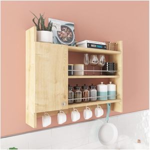 Keuken Wandplank KNERR 65x85 cm beige