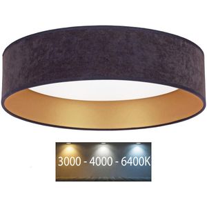 Brilagi - LED Plafond Lamp VELVET LED/24W/230V 3000/4000/6400K grijs/goud