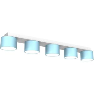 Plafondlamp DIXIE 5xGX53/11W/230V blauw