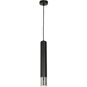 Hanglamp aan een koord NEST 1xGU10/8W/230V zwart/glanzend chroom