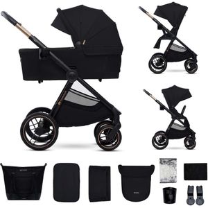 KINDERKRAFT - Combinatiekinderwagen 2in1 NEA 2 Midnight zwart