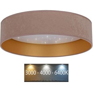 Brilagi - LED Plafondlamp VELVET STAR LED/24W/230V d. 40 cm  beige/goud