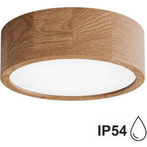 TEMAR LIGHTING - Cleo DR275 - Plafondlamp - Eikenhout - IP54 - Ø 27,5 cm