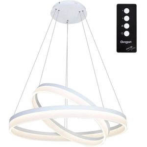 LED Hanglamp aan koord RING met afstandsbediening LED/60W/230V