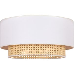 Duolla - Plafondlamp BOHO 3xE27/15W/230V diameter 60 cm crème/rotan