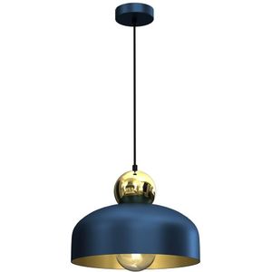 Hanglamp aan een koord HARALD 1xE27/60W/230V blauw