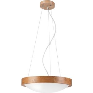 Hanglamp aan een koord OAK SLIM 2xE27/60W/230V ø 37 cm eiken