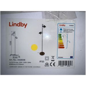 Lindby - Staande Lamp SHILA 2xGU10/25W/230V