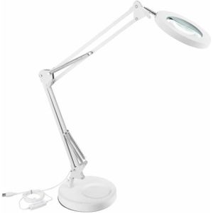 Extol - Dimbare LED tafellamp met een vergrootglas ​ LED/8W/5V 2900/4500/7500K wit