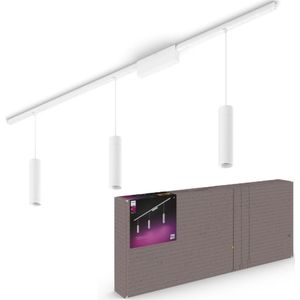 Philips - SET 3x Dimbare LED RGB Hanglamp voor een Rail Systeem Hue LED RGB/15,6W/230V
