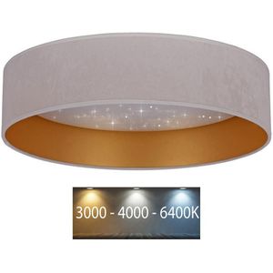 Brilagi - LED Plafondlamp VELVET STAR LED/24W/230V d. 40 cm  crème/goud