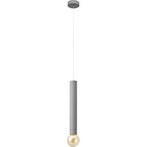 Hanglamp aan een koord TUBA 1xE27/20W/230V grijs
